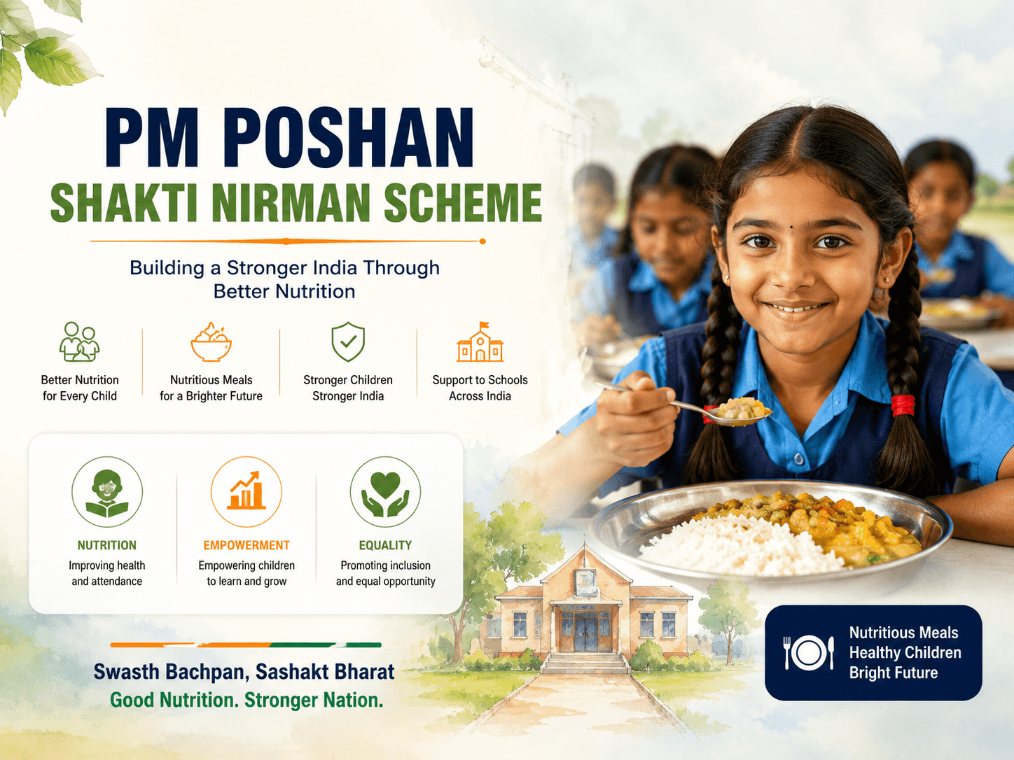 PM Poshan Shakti Nirman Scheme banner